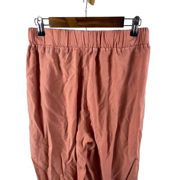 Thread & Supply Women's Medium Brick Dust Lyocell High Waist Wide Leg Pants - Picture 10 of 12